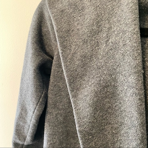 LOFT Hooded Sweatshirt Cardigan, Dark Grey (XXSP) - Picture 5 of 5